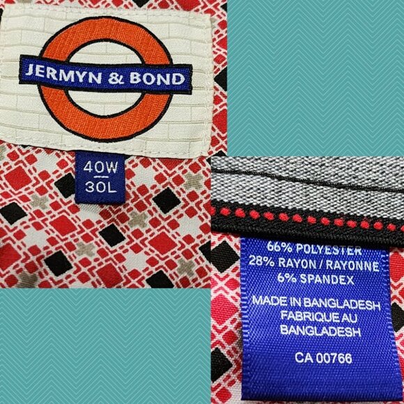 Jermyn & Bond Heathered Gray Straight Leg Trousers - Picture 6 of 6